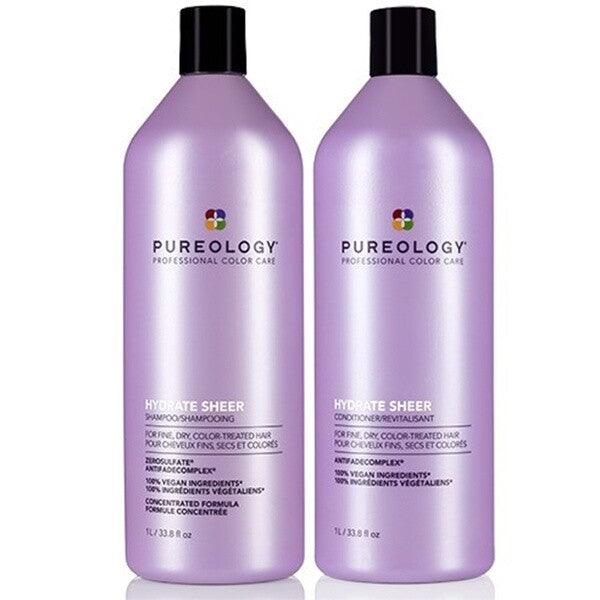 Hydrate Sheer Shampoo and Conditioner Liter Duo Set New Bottle Design