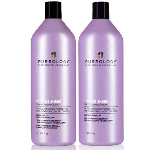 Hydrate Sheer Shampoo and Conditioner Liter Duo Set New Bottle Design